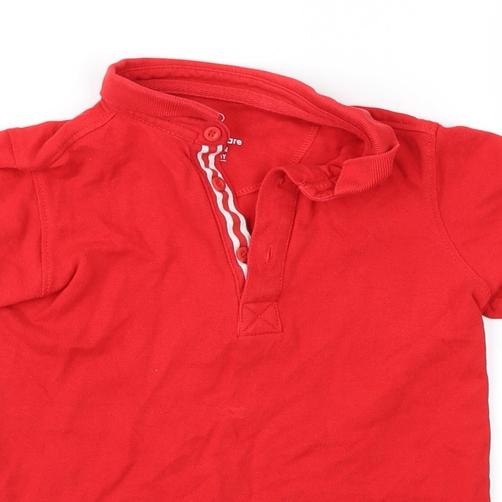 Mothercare Boys Red   Basic Polo Size 4-5 Years
