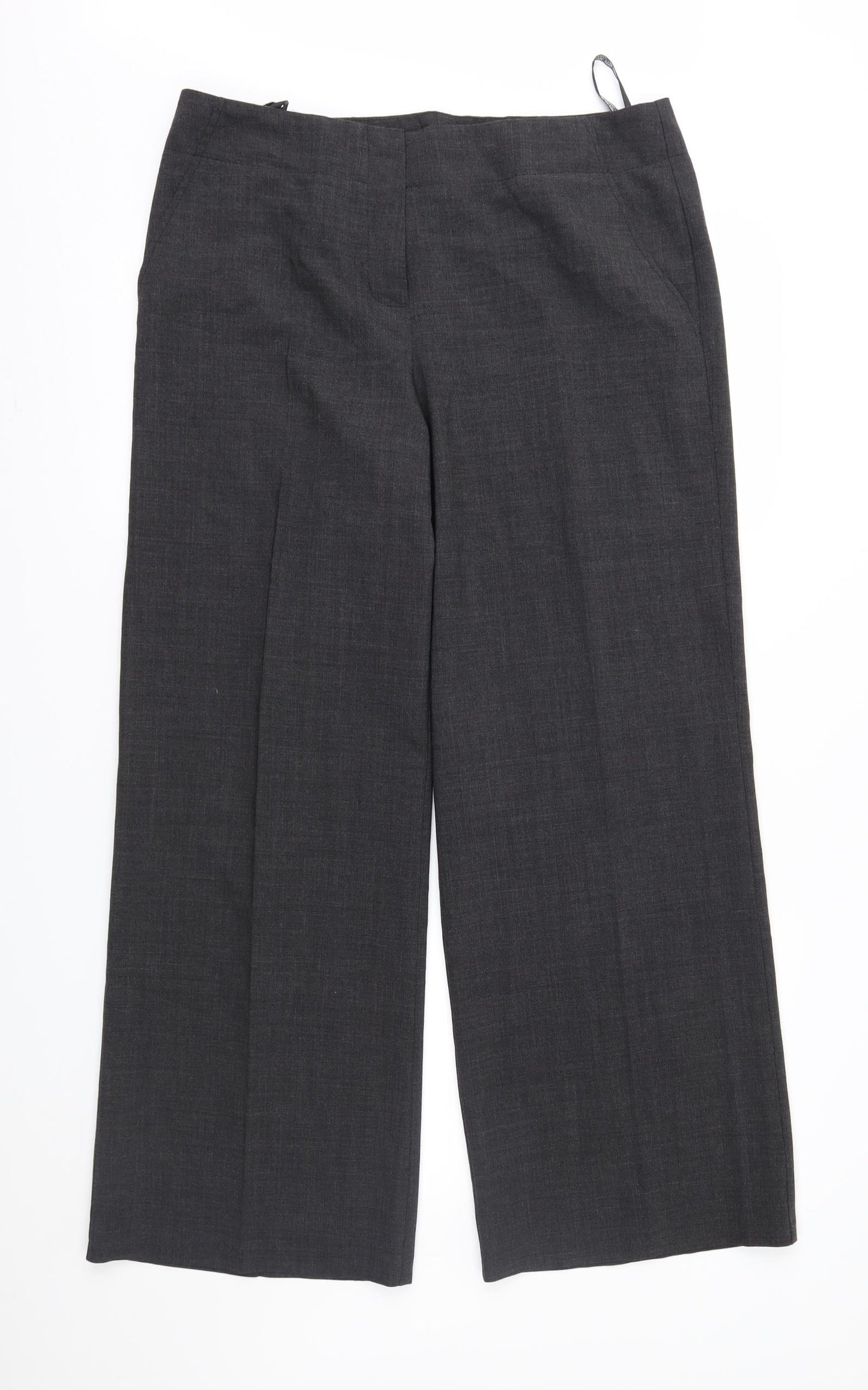 Marks and Spencer Womens Grey   Trousers  Size 14 L28 in