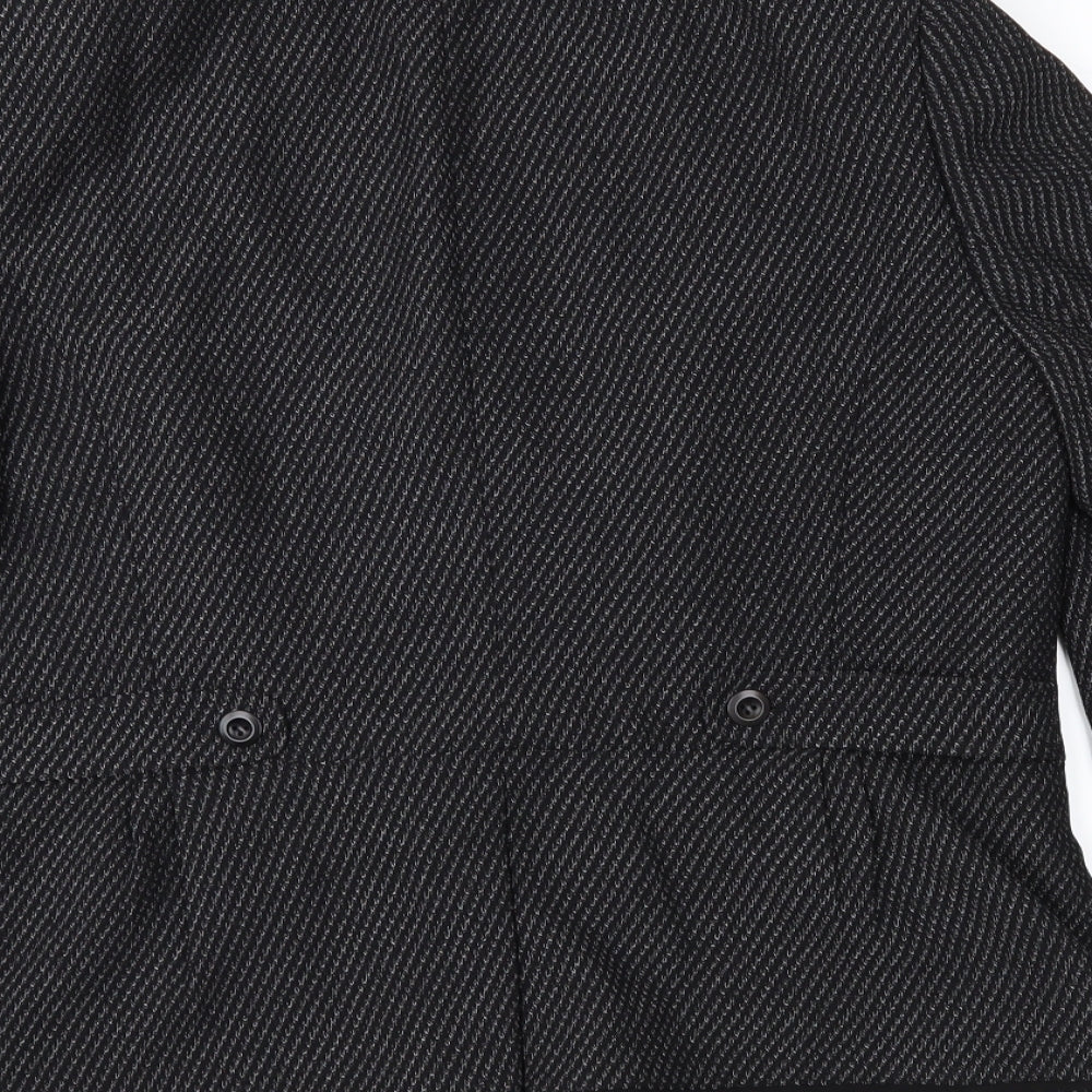 Country Casuals Womens Black Geometric  Jacket  Size 14