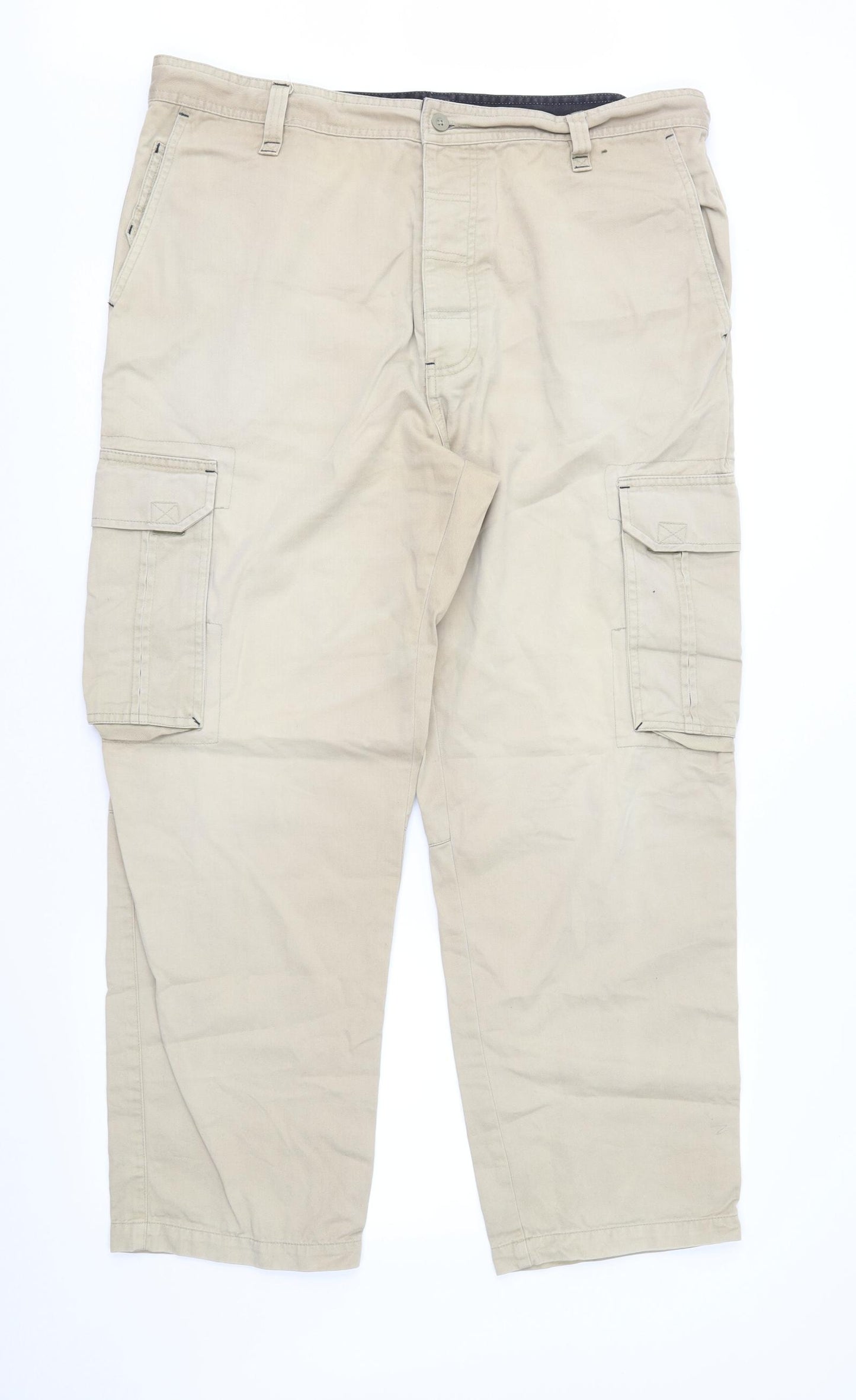 Armando Mens Brown   Cargo Trousers Size 38 in L29 in