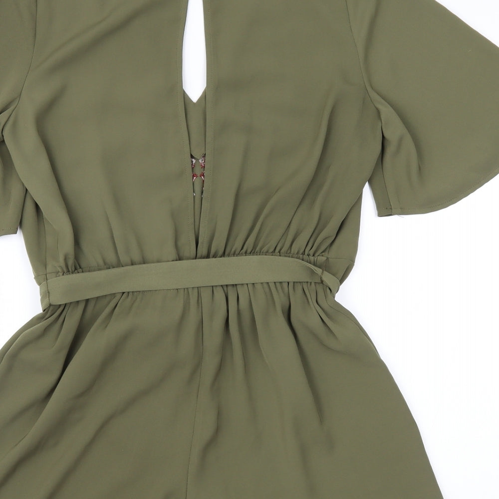 River Island Womens Green   Playsuit One-Piece Size 8