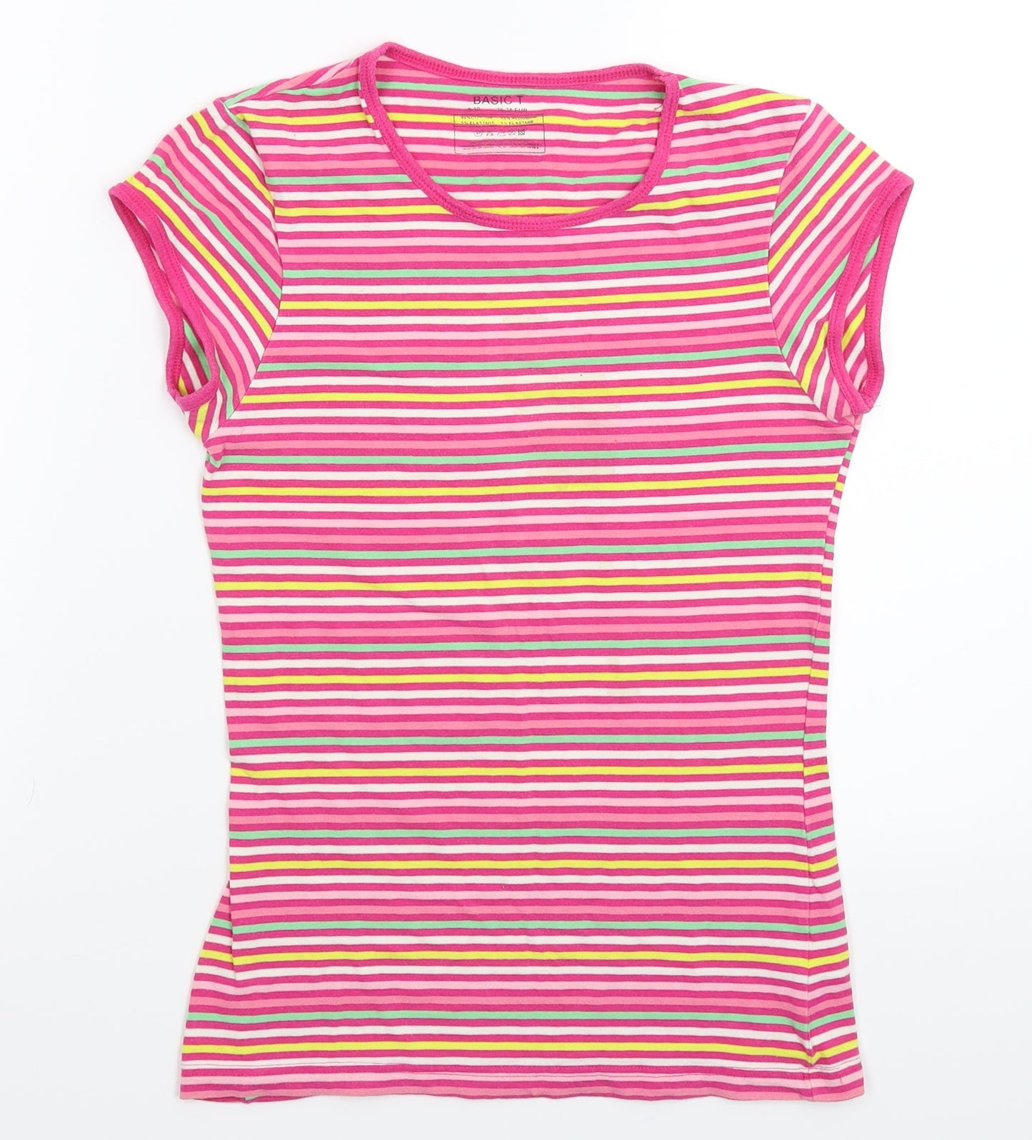 Atmosphere Womens Multicoloured Striped  Basic T-Shirt Size 10