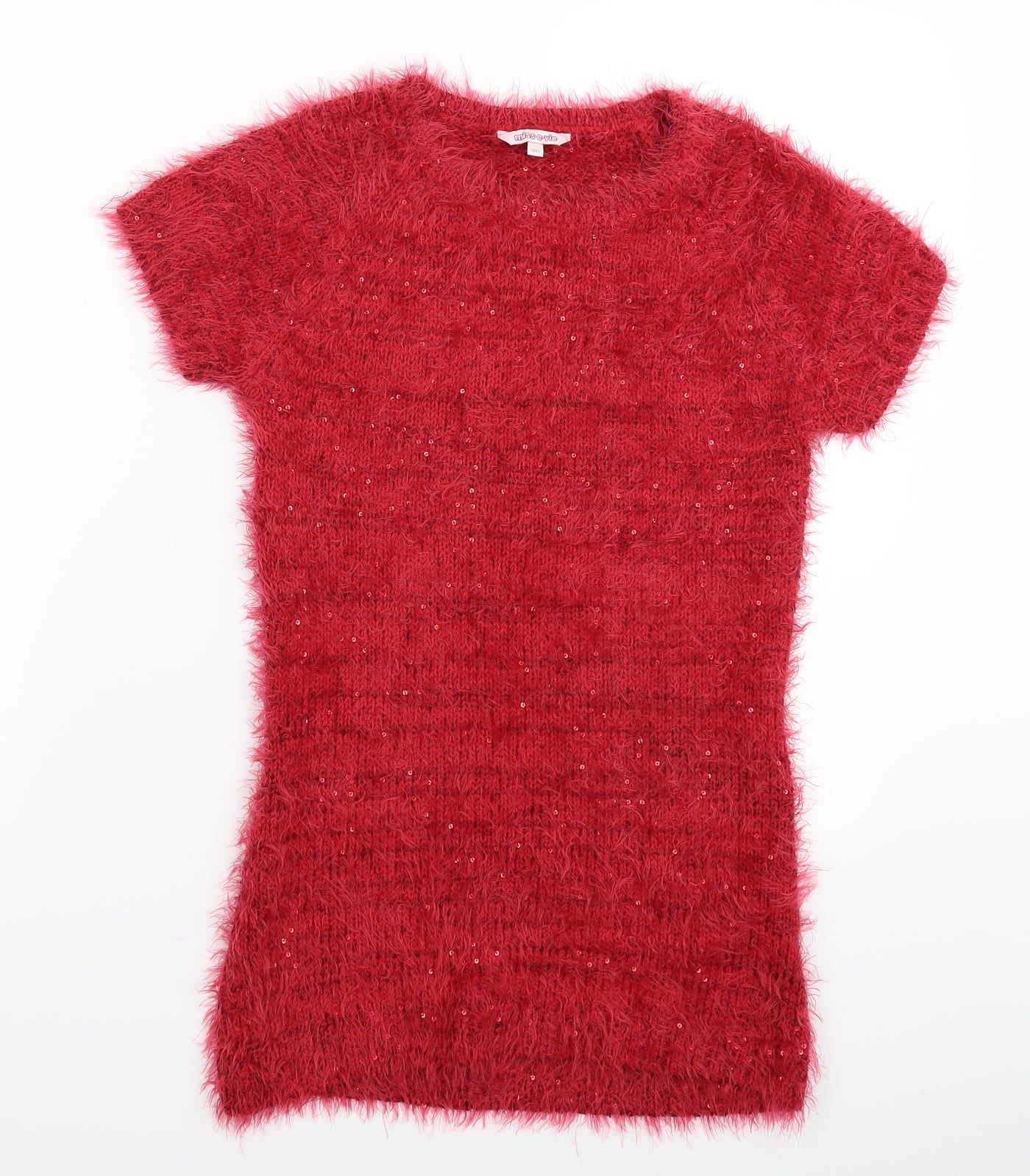 Miss E-vie Girls Pink  Knit Pullover Jumper Size 10-11 Years