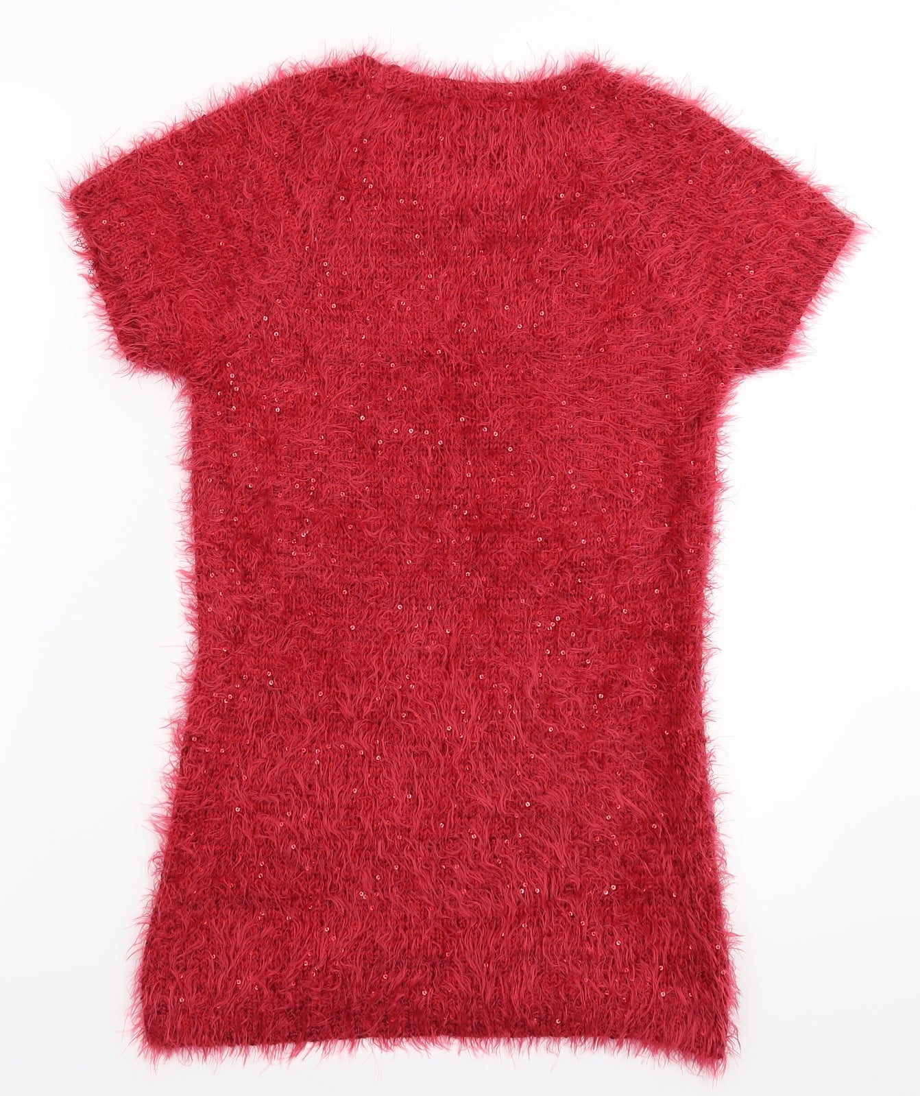 Miss E-vie Girls Pink  Knit Pullover Jumper Size 10-11 Years