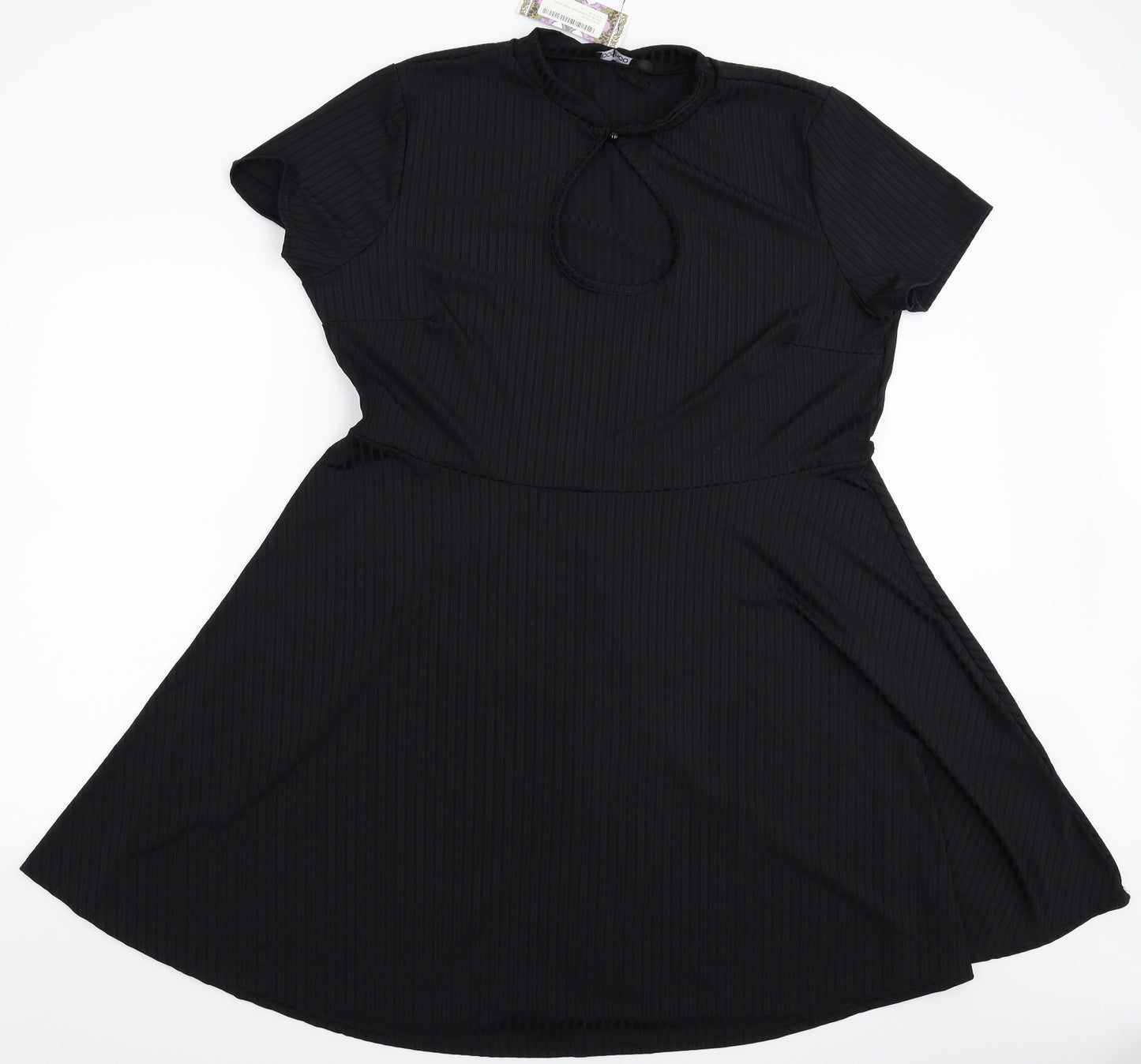 Boohoo Womens Black   Fit & Flare  Size 28