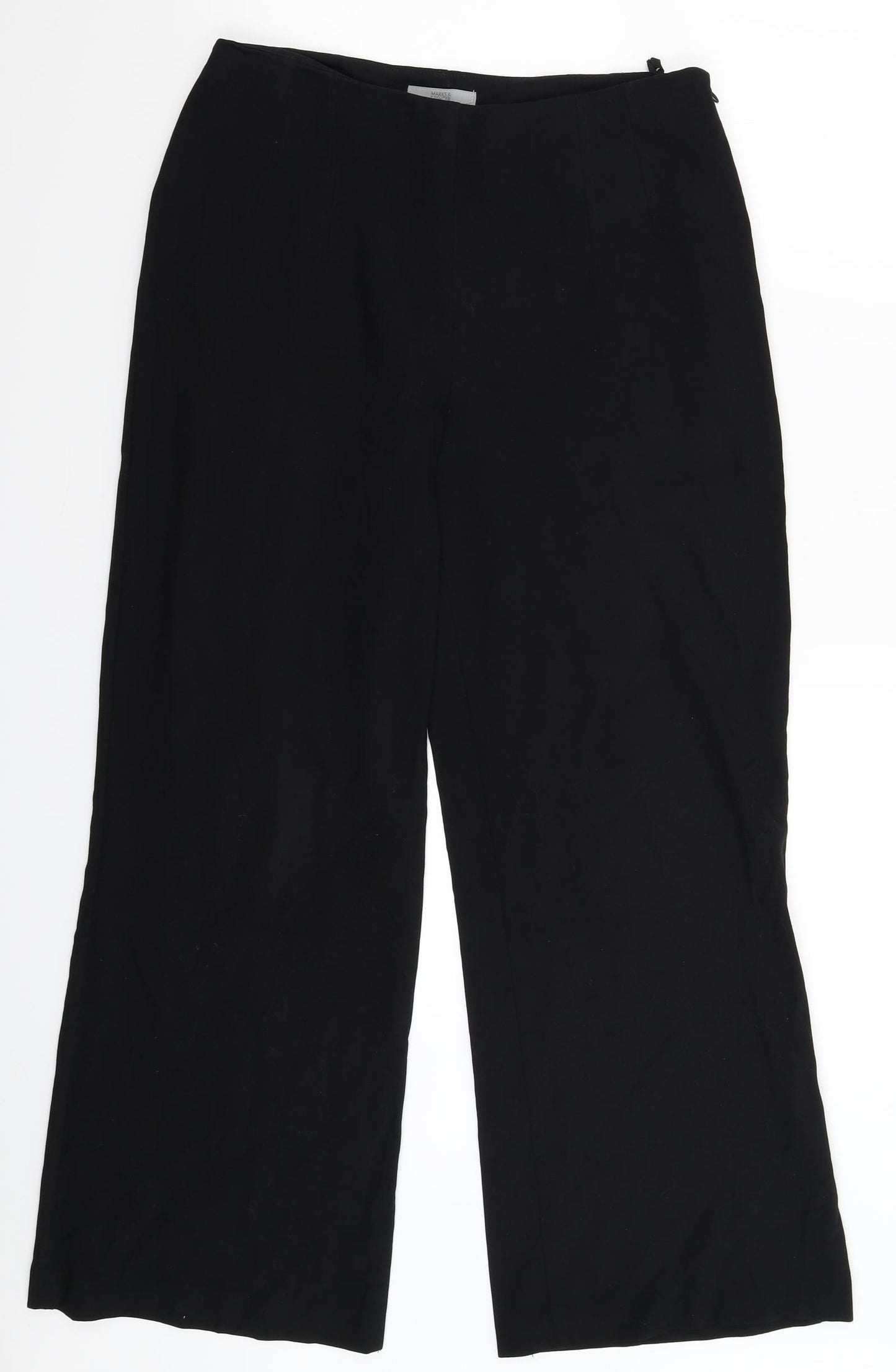Marks and Spencer Womens Black   Trousers  Size 10 L28 in