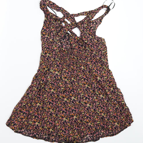 Kiss the Sky Womens Multicoloured Floral  Jumpsuit One-Piece Size M