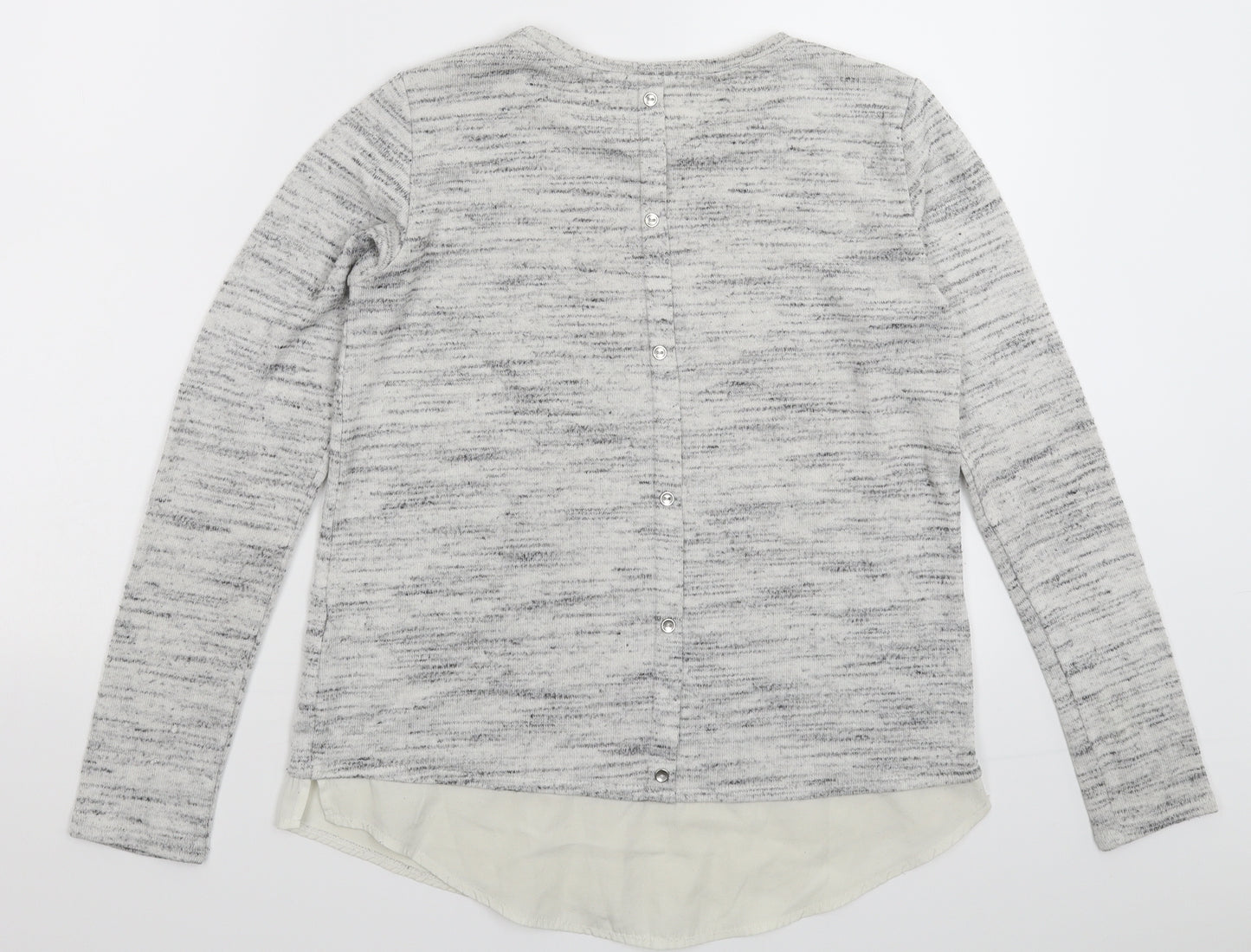 H&M Girls Grey  Knit Pullover Jumper Size 13-14 Years