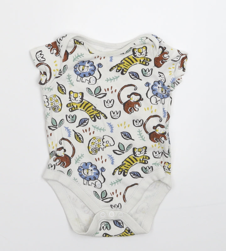 F&F Baby White   Babygrow One-Piece Size 6-9 Months