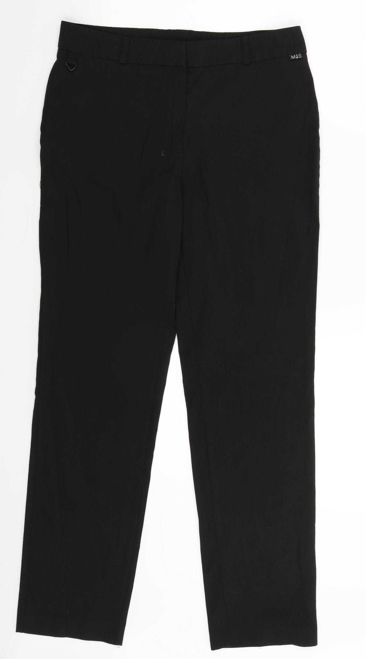 Marks and Spencer Womens Black   Trousers  Size 6 L29 in