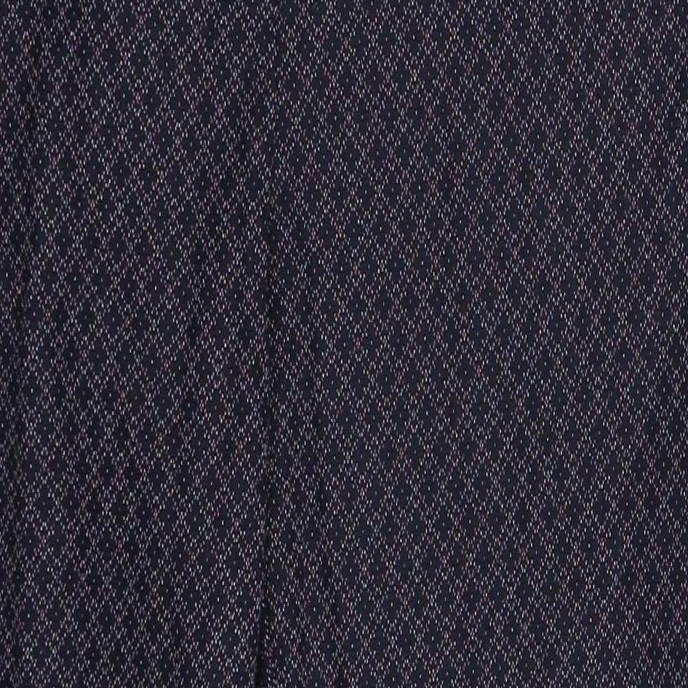 Monsoon Womens Blue Geometric  Trousers  Size 14 L29 in