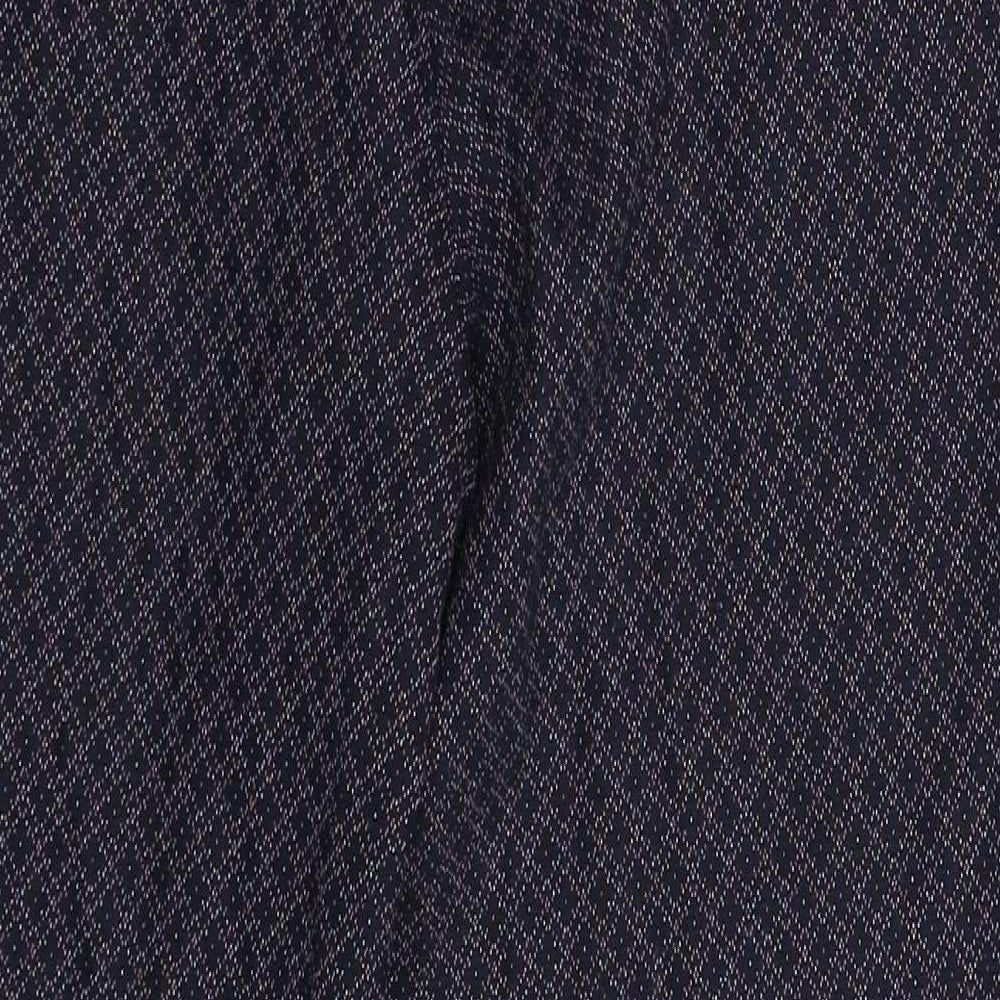 Monsoon Womens Blue Geometric  Trousers  Size 14 L29 in