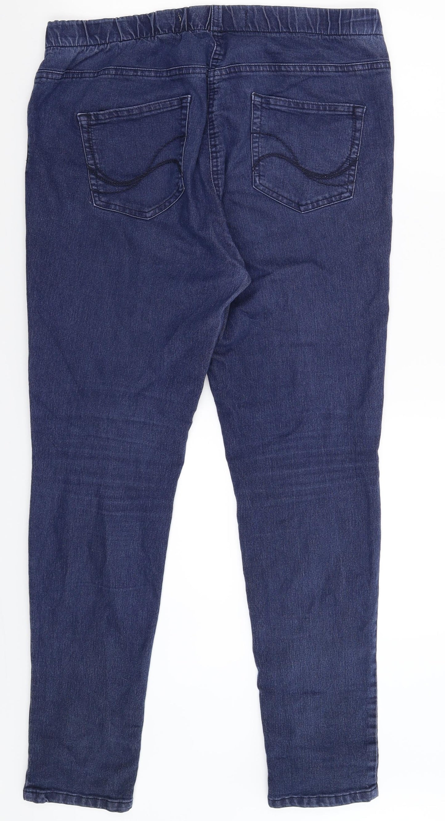 TU Womens Blue  Denim Jegging Jeans Size 16 L31 in