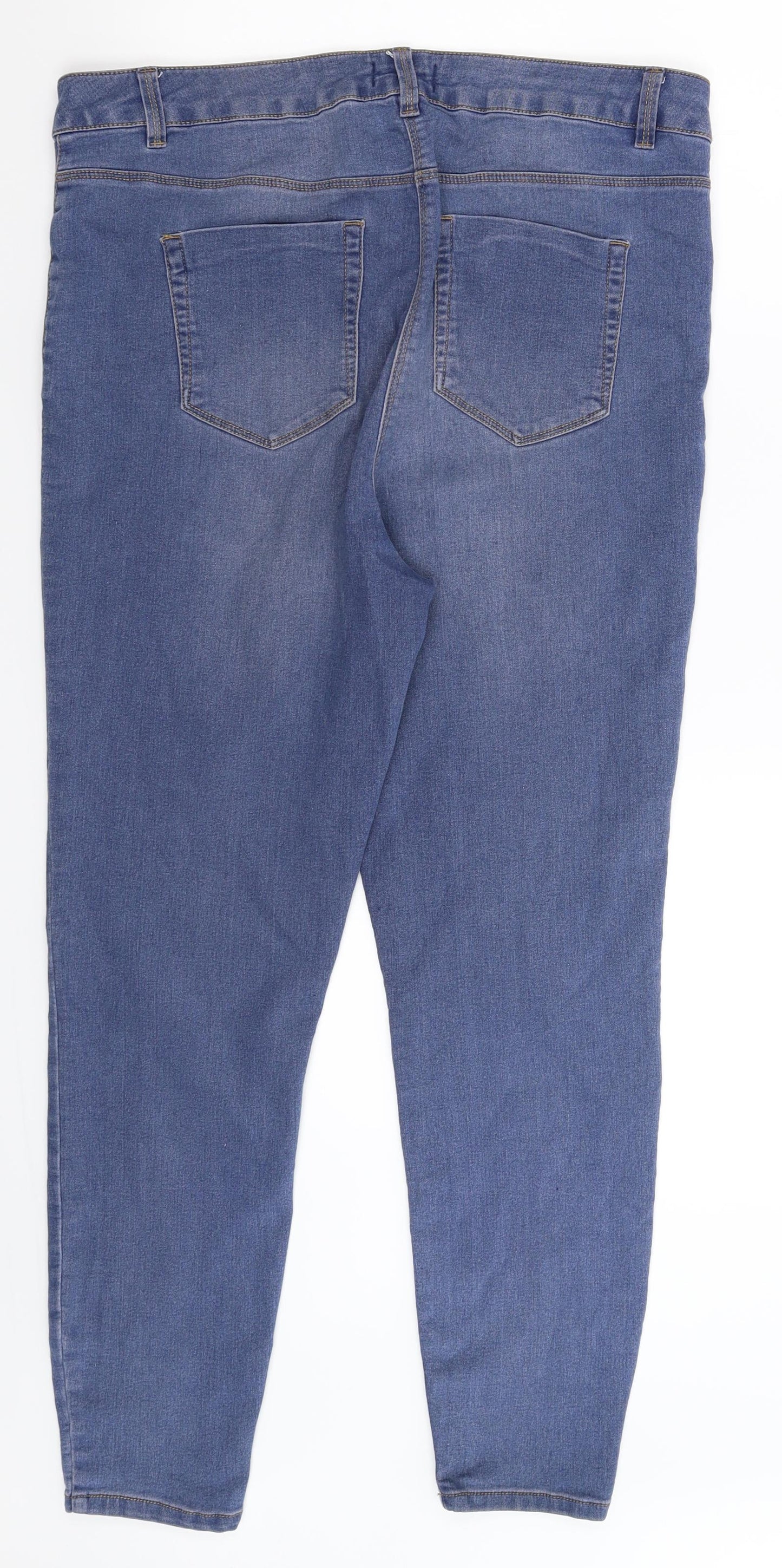 Papaya Womens Blue  Denim Jegging Jeans Size 16 L28 in