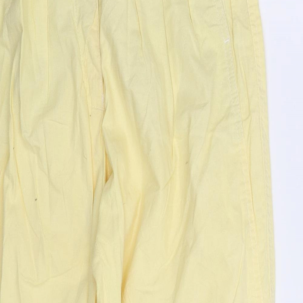 Preworn Womens Yellow   Trousers  Size 25 in L28 in