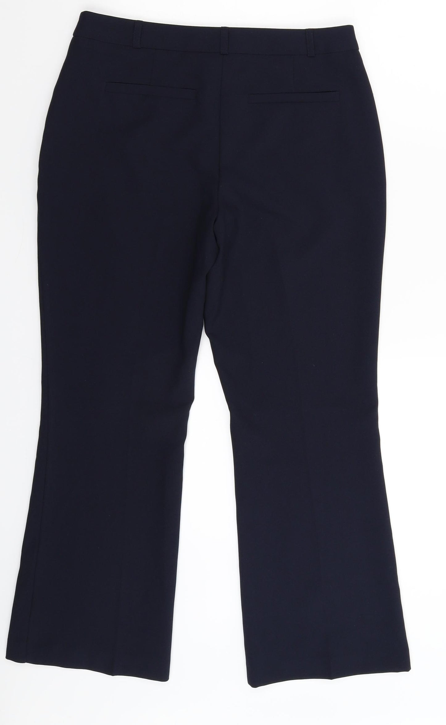 M&Co Womens Blue   Dress Pants Trousers Size 8 L25 in