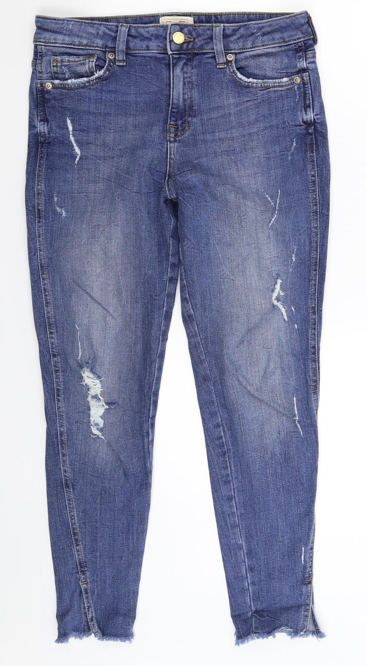 F&F Womens Blue Denim Jegging Jeans Size 30 in L26 in
