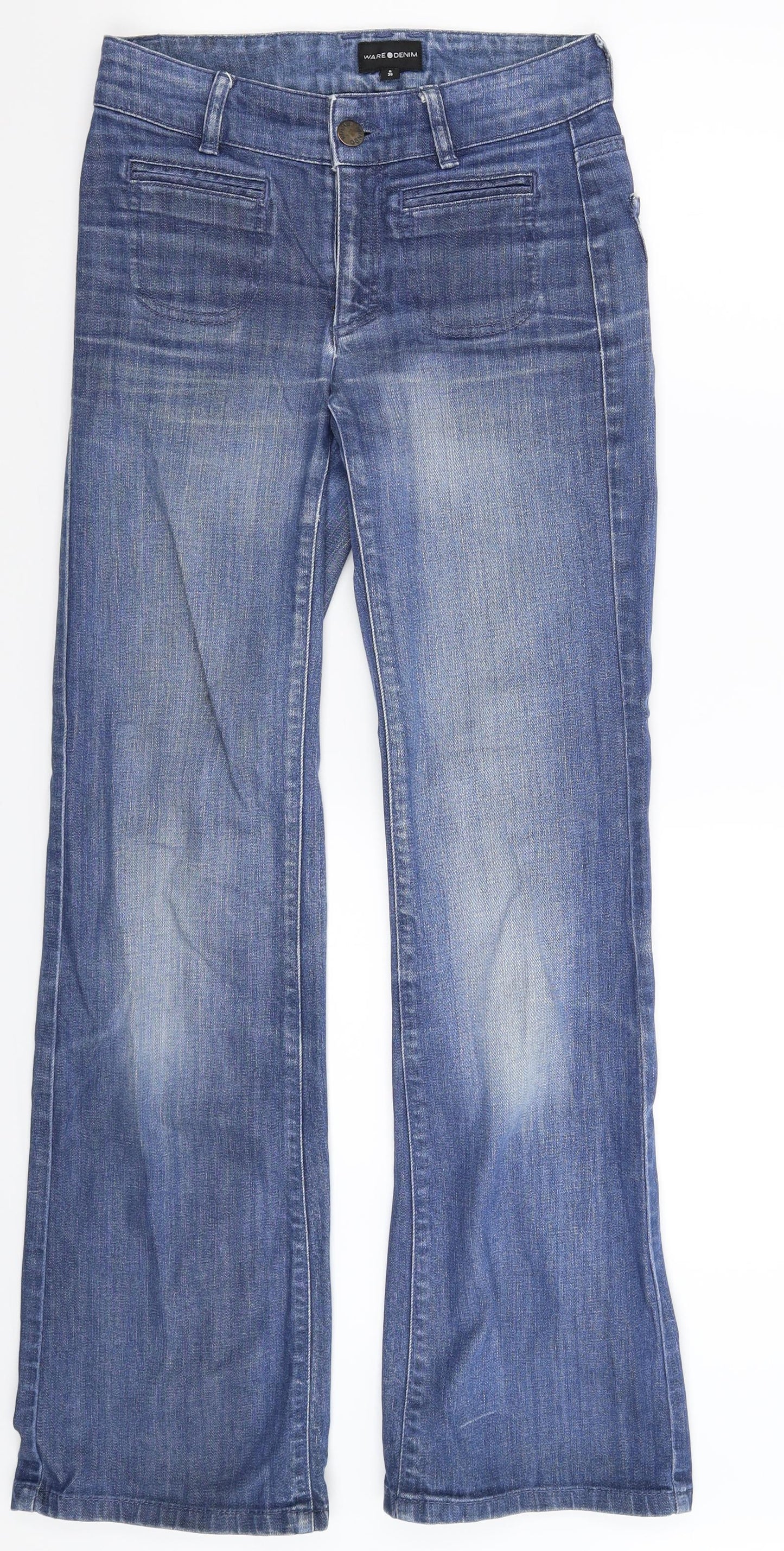 Warehouse Womens Blue  Denim Bootcut Jeans Size 8 L31 in