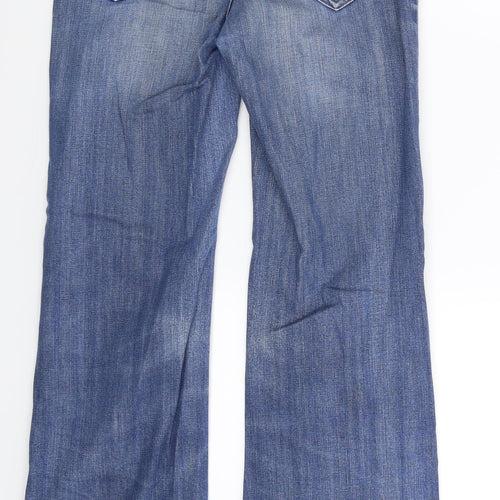 Warehouse Womens Blue  Denim Bootcut Jeans Size 8 L31 in