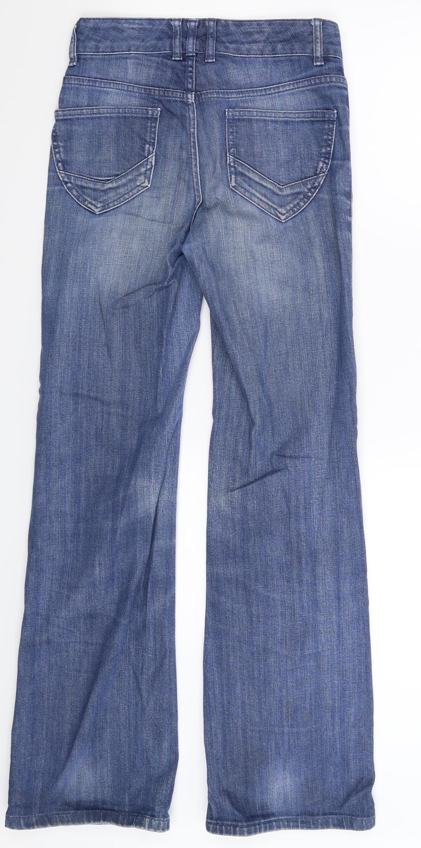 Warehouse Womens Blue  Denim Bootcut Jeans Size 8 L31 in