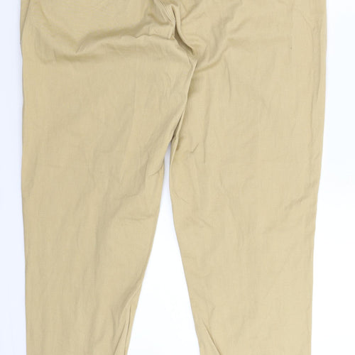 Peacocks Womens Beige   Chino Trousers Size 10 L27 in