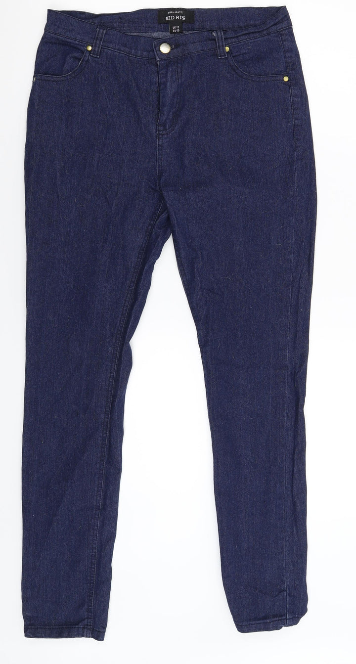 Select Womens Blue Denim Skinny Jeans Size 12 L28 in