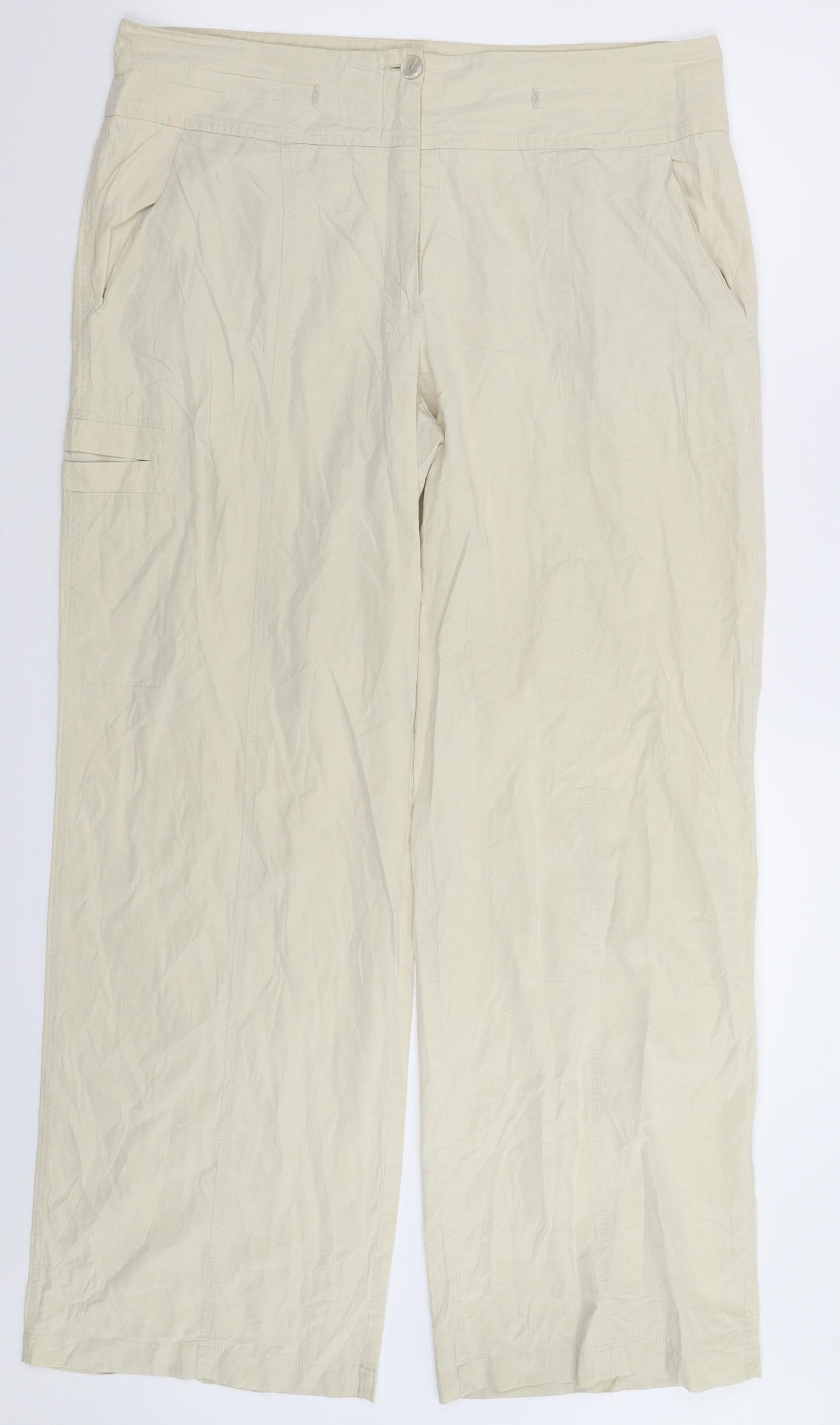 Cambio Womens Beige   Trousers  Size 34 in L30 in