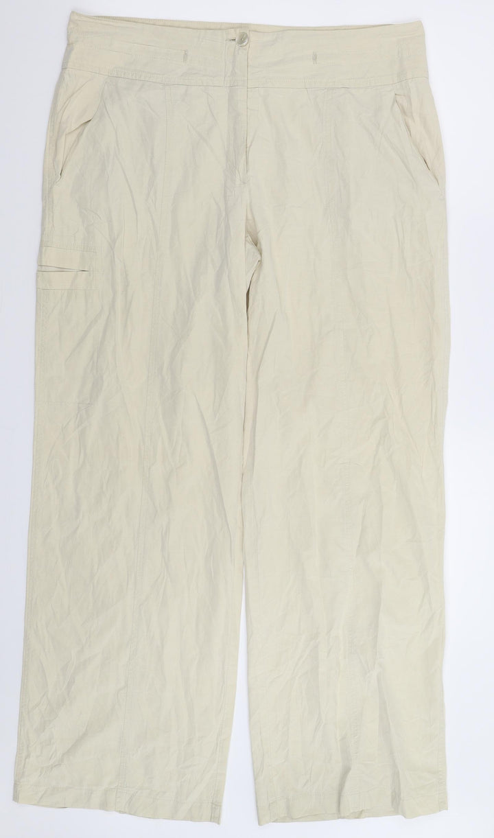 Cambio Womens Beige   Trousers  Size 34 in L30 in