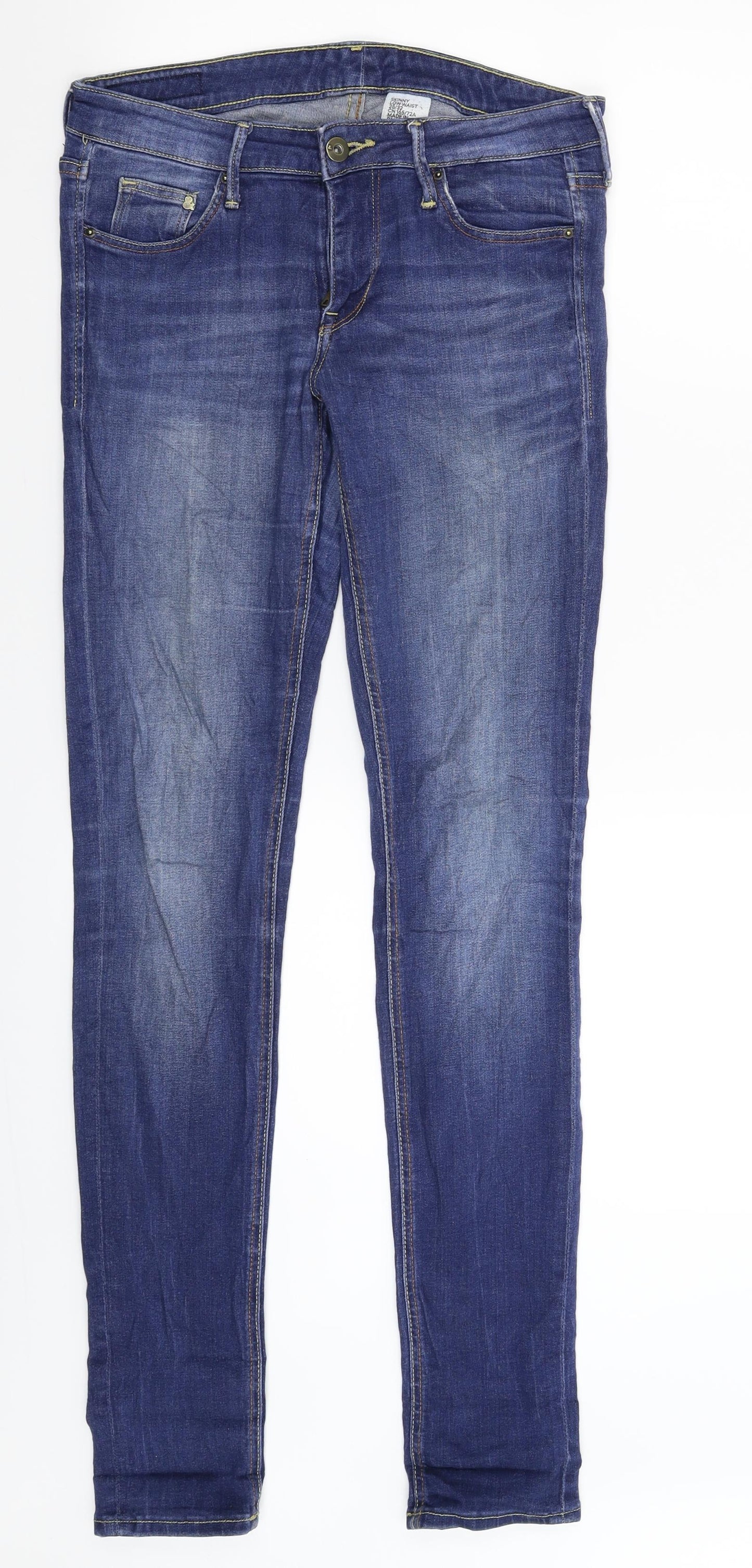 H&M Womens Blue  Denim Skinny Jeans Size 28 in L32 in