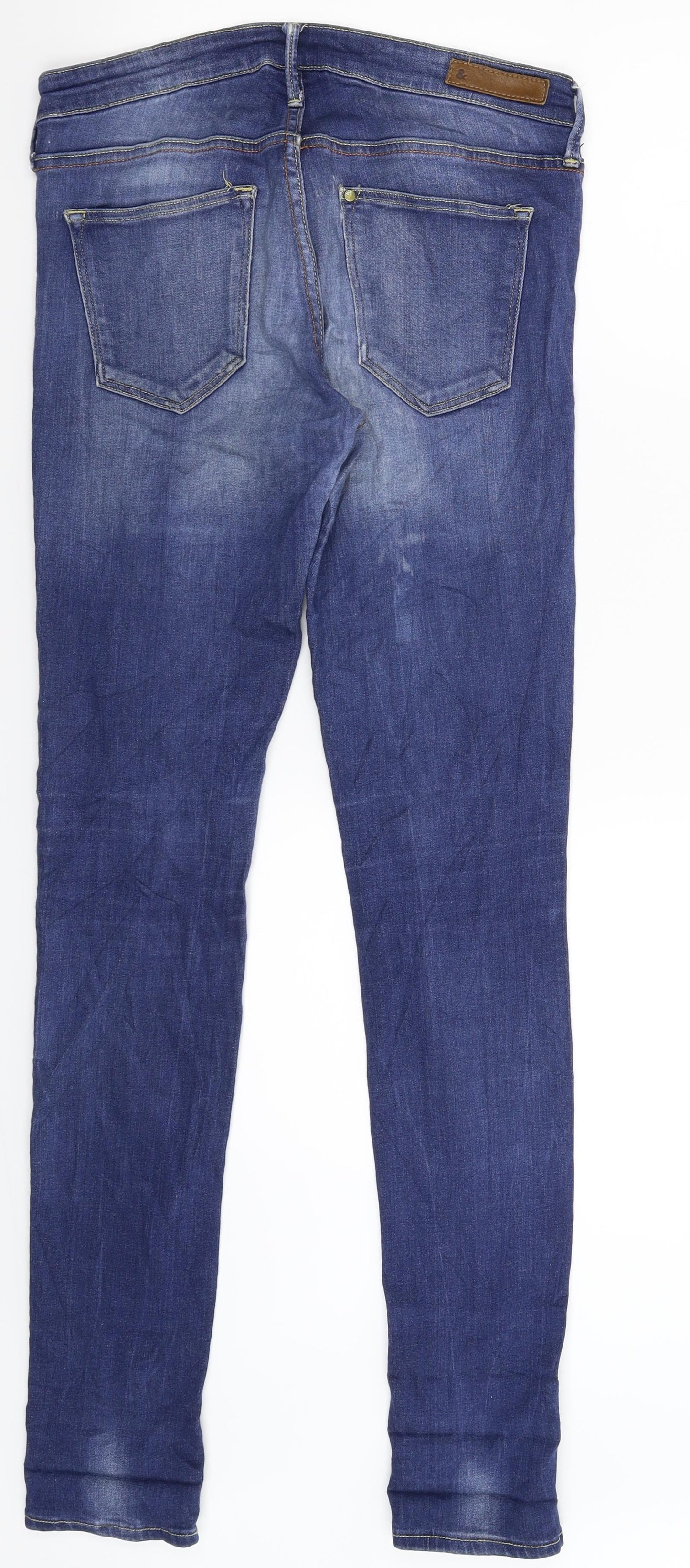 H&M Womens Blue  Denim Skinny Jeans Size 28 in L32 in