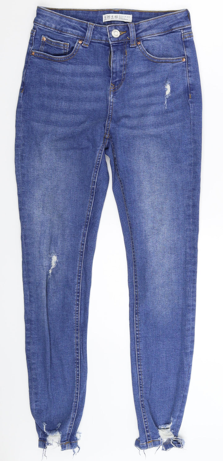 Denim Co Womens Blue Denim Skinny Jeans Size 8 L27 in