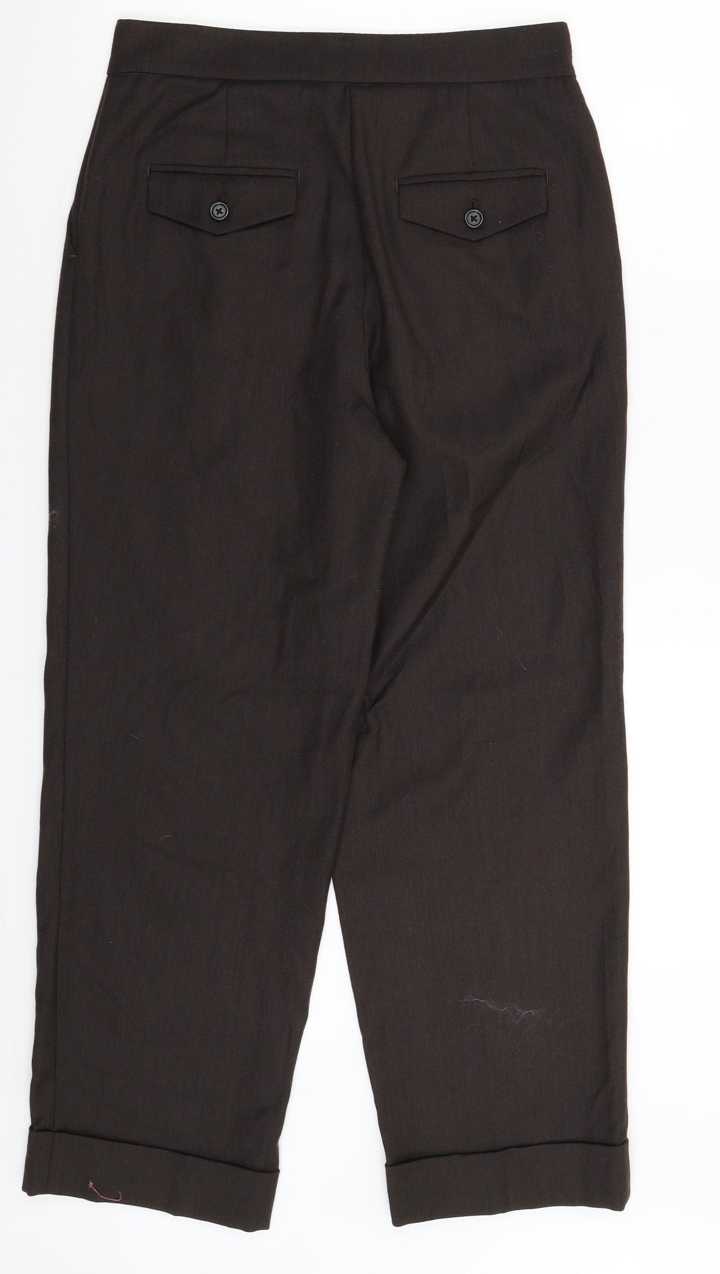 Per Una Womens Grey   Dress Pants Trousers Size 10 L28 in