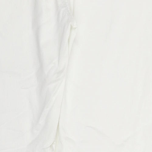 Best Fashion Womens White  Denim Straight Jeans Size 34 in L32 in