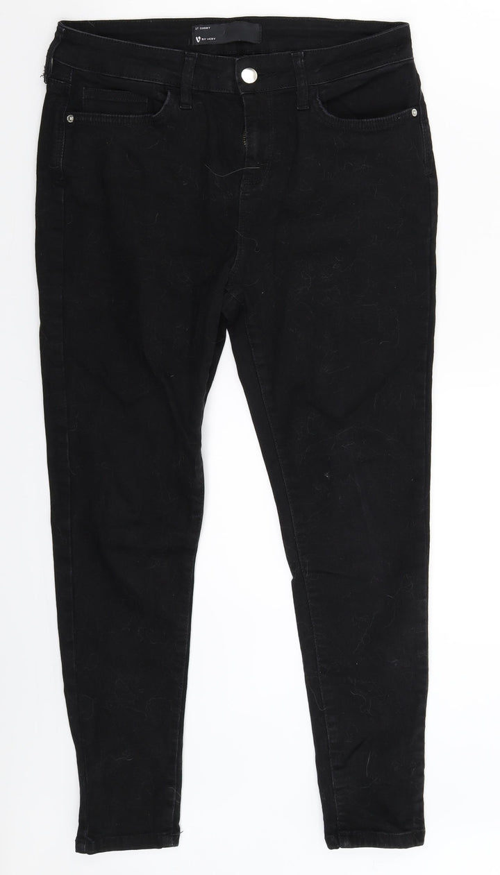 Very Womens Black Denim Skinny Jeans Size 30 in L27 in
