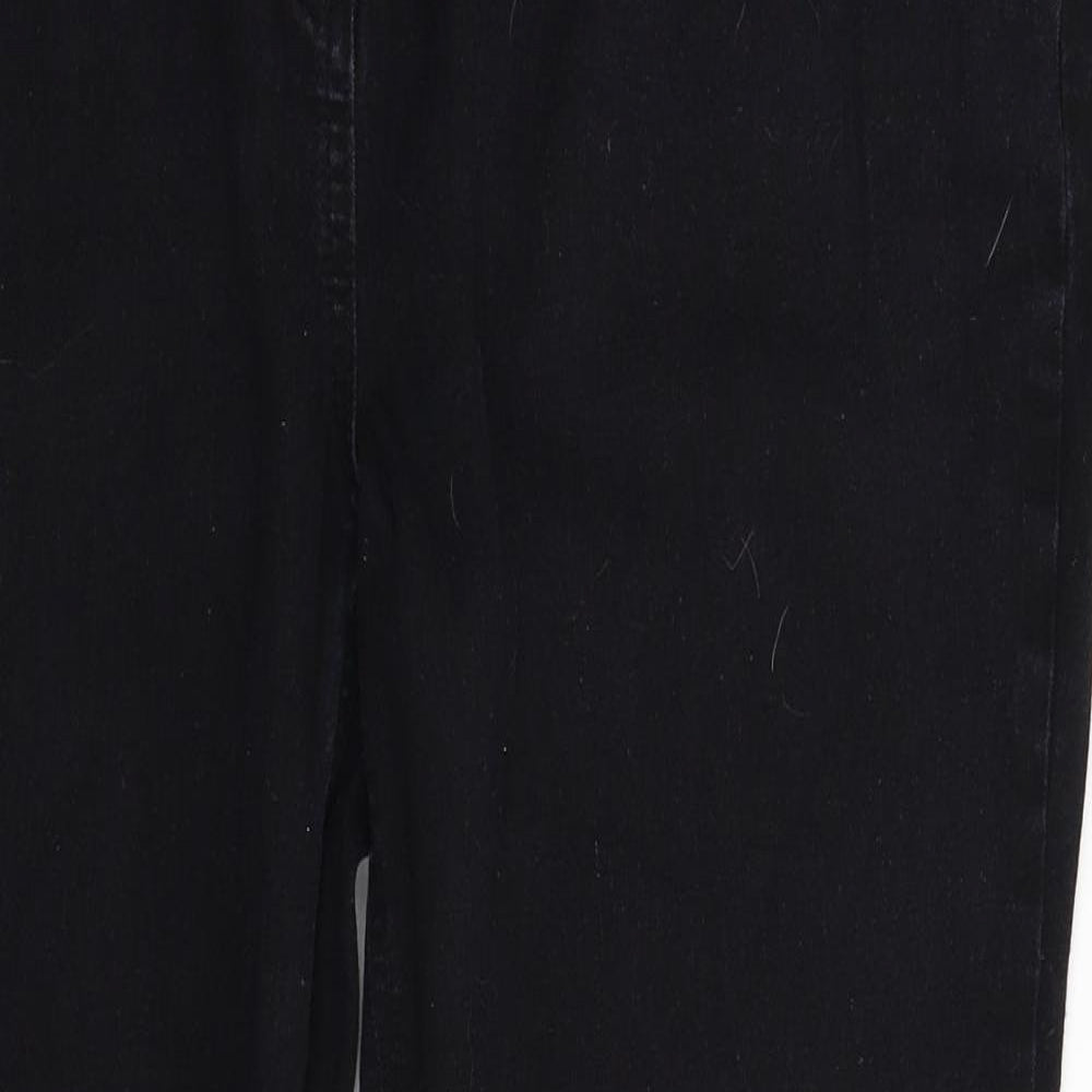 Yours Womens Black  Denim Bootcut Jeans Size 20 L31 in