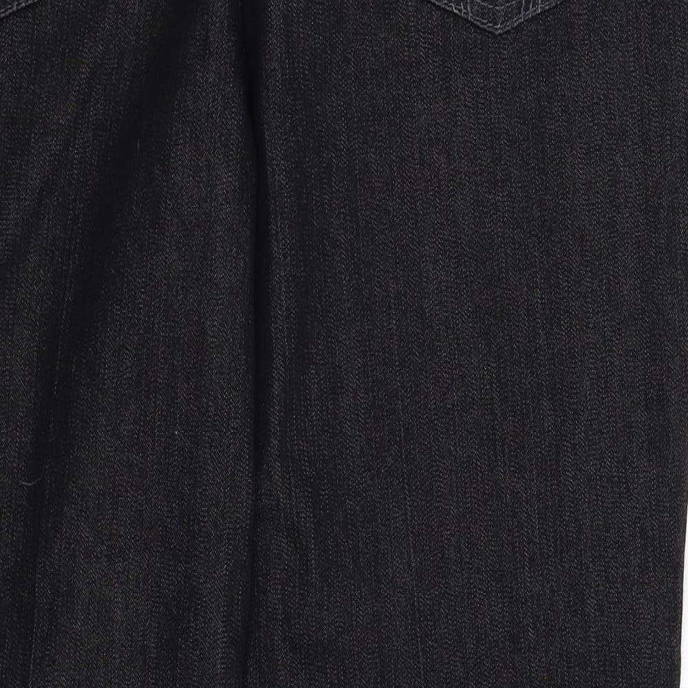 Marks and Spencer Womens Black  Denim Bootcut Jeans Size 20 L28 in