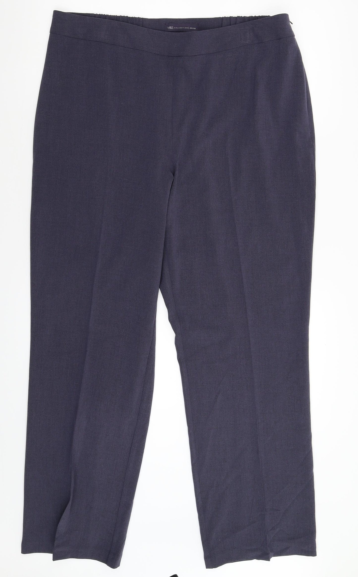 Marks and Spencer Womens Grey   Dress Pants Trousers Size 16 L31 in