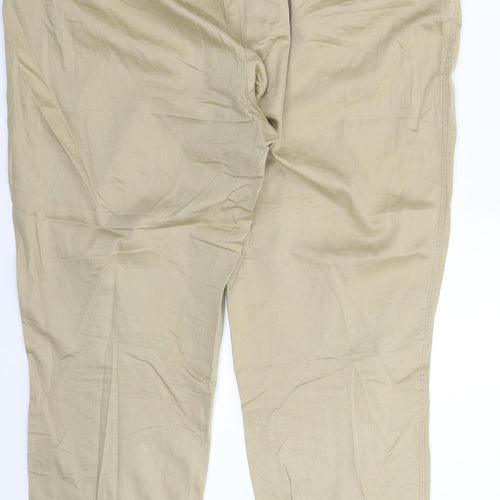 APANAGE Womens Beige   Chino Trousers Size 20 L28 in