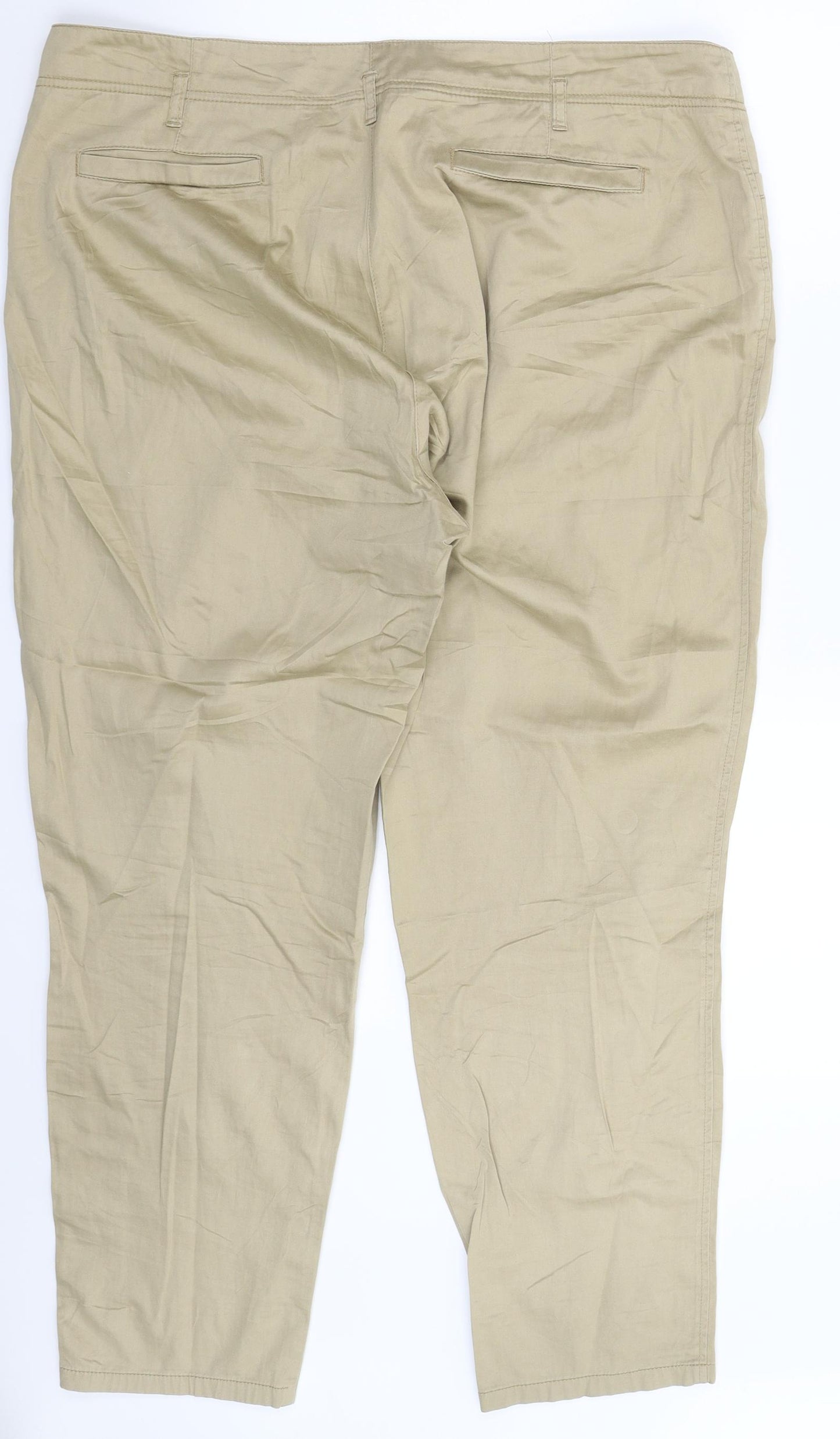 APANAGE Womens Beige   Chino Trousers Size 20 L28 in