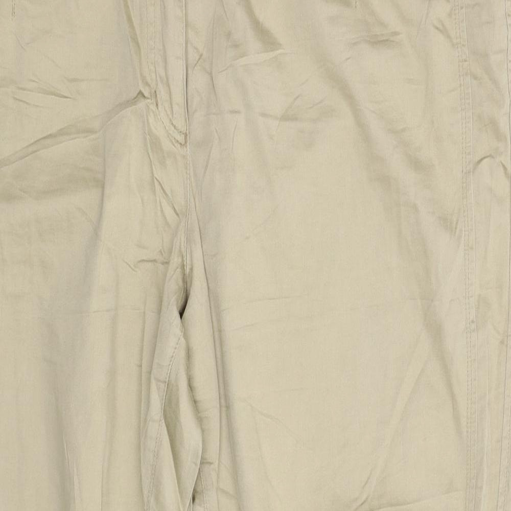 APANAGE Womens Beige   Chino Trousers Size 20 L28 in