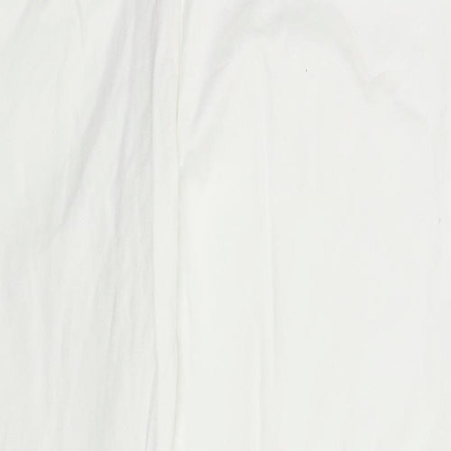 Bonmarché Womens White  Denim Cropped Jeans Size 14 L21 in