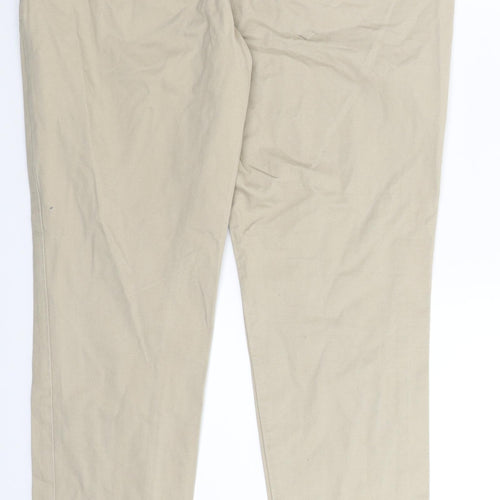 NEXT Womens Beige   Chino Trousers Size 10 L30 in