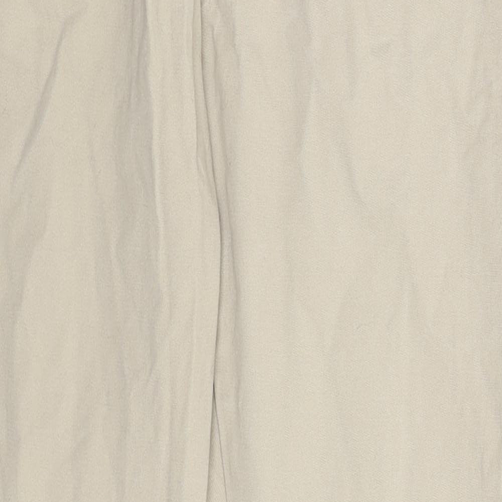 NEXT Womens Beige   Chino Trousers Size 10 L30 in