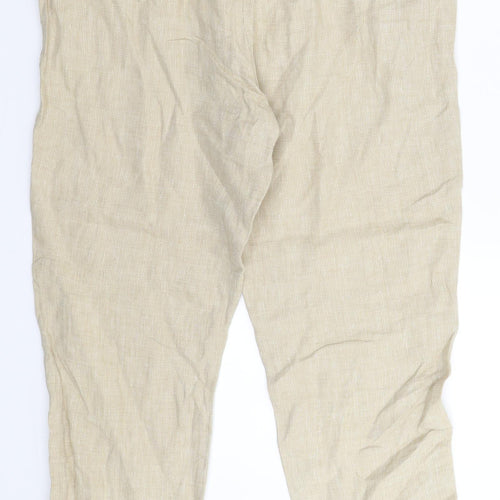 TU Womens Beige   Trousers  Size 12 L27 in