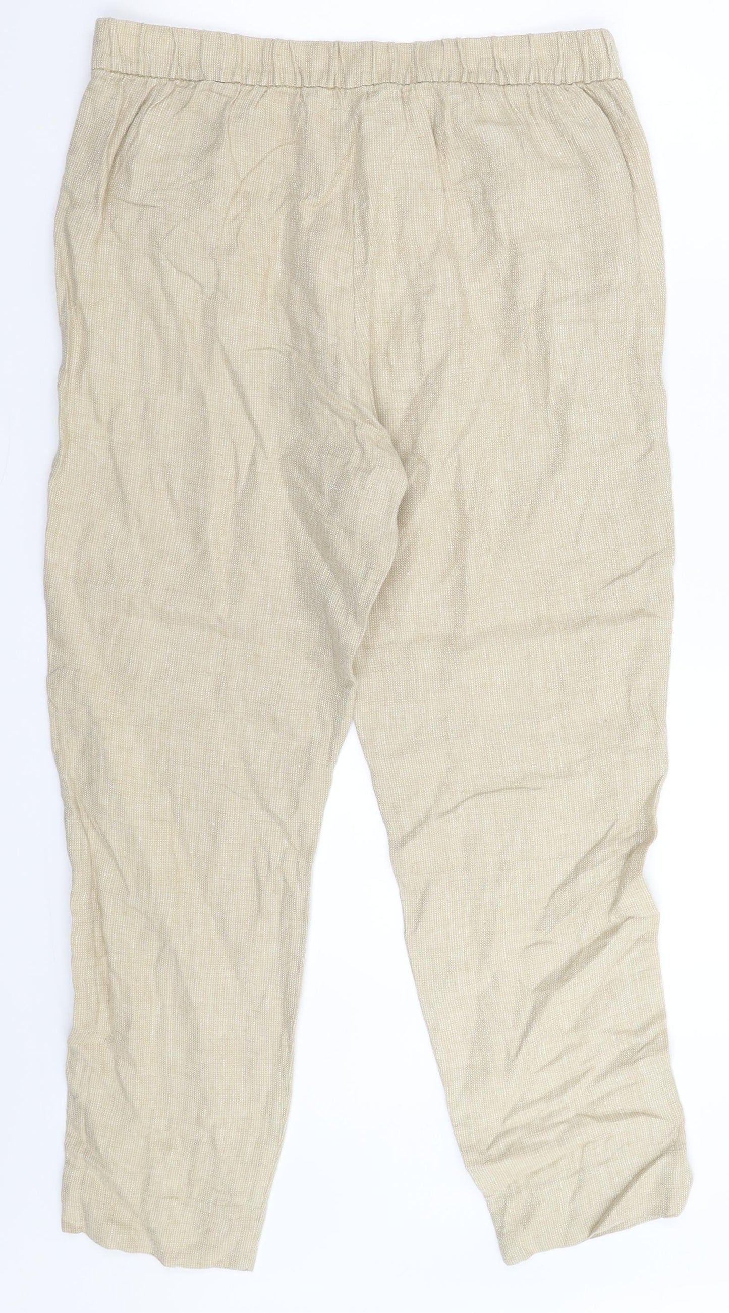 TU Womens Beige   Trousers  Size 12 L27 in