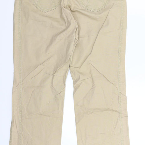 Lefros Womens Beige   Trousers  Size 28 in L28 in