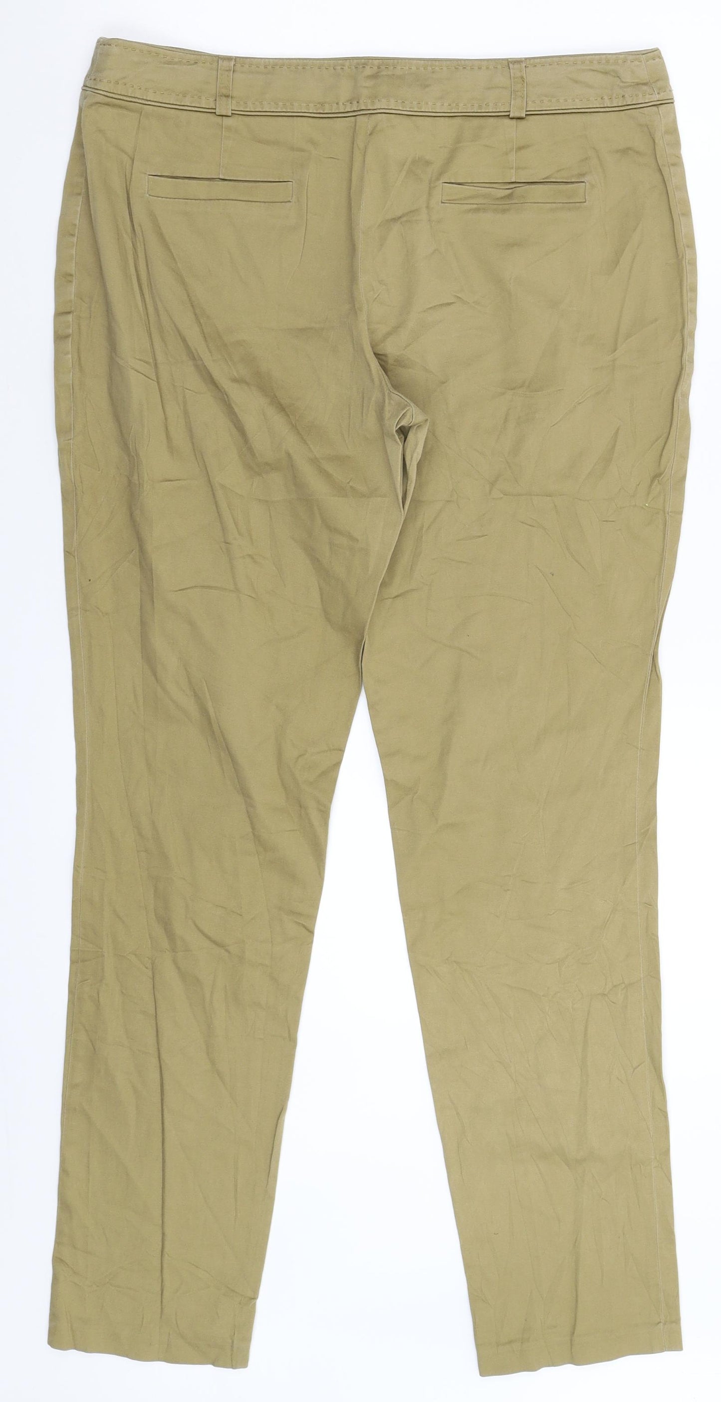 Atmosphere Womens Beige   Chino Trousers Size 12 L30 in
