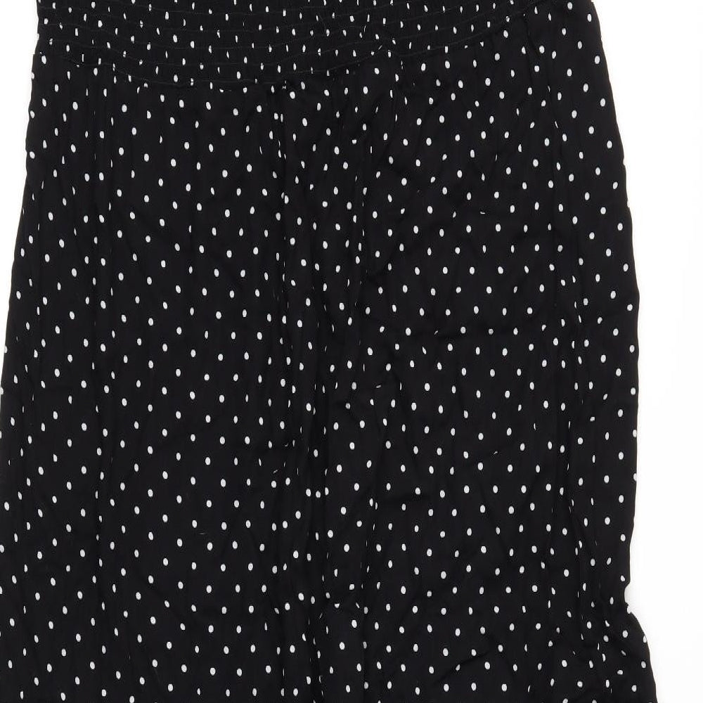 Dorothy Perkins Womens Black Polka Dot  Maxi  Size 18