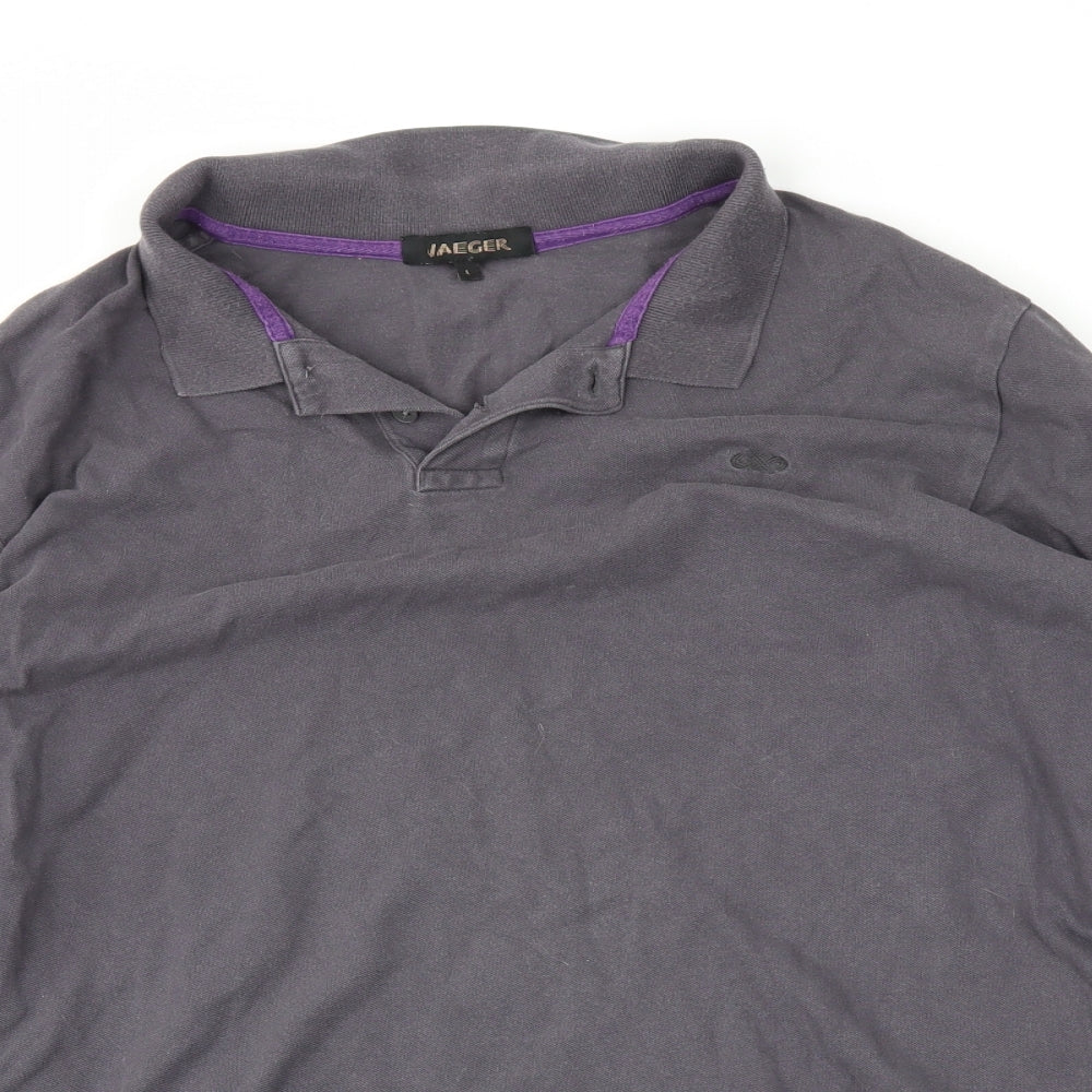 Jaeger Mens Grey    Polo Size L