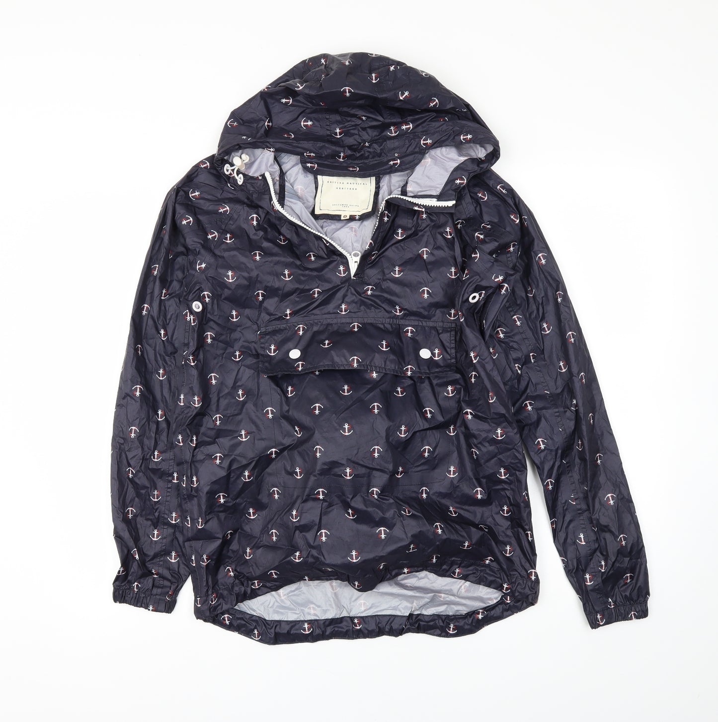 Quba & Co Womens Blue   Rain Coat Coat Size S